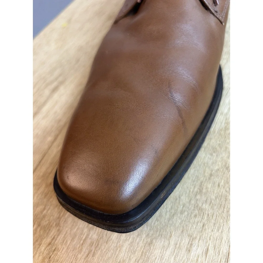 Coach Revere Men's Brown Leather Derby Dress Shoes Size 13D